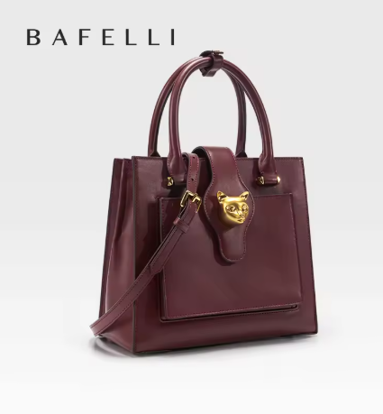 BAFELLI 2025 新款皮革奢華女士包，手提包和斜背包，大容量多隔層，時尚通勤包